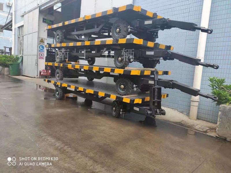 3T unpowered traction skeleton flat trailer